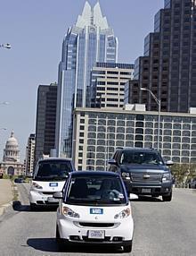 car2go in der Congress Ave (Austin, Texas)